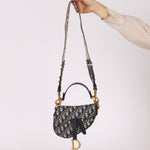 Dior Mini Oblique Saddle with Guitar Strap - FashioNica