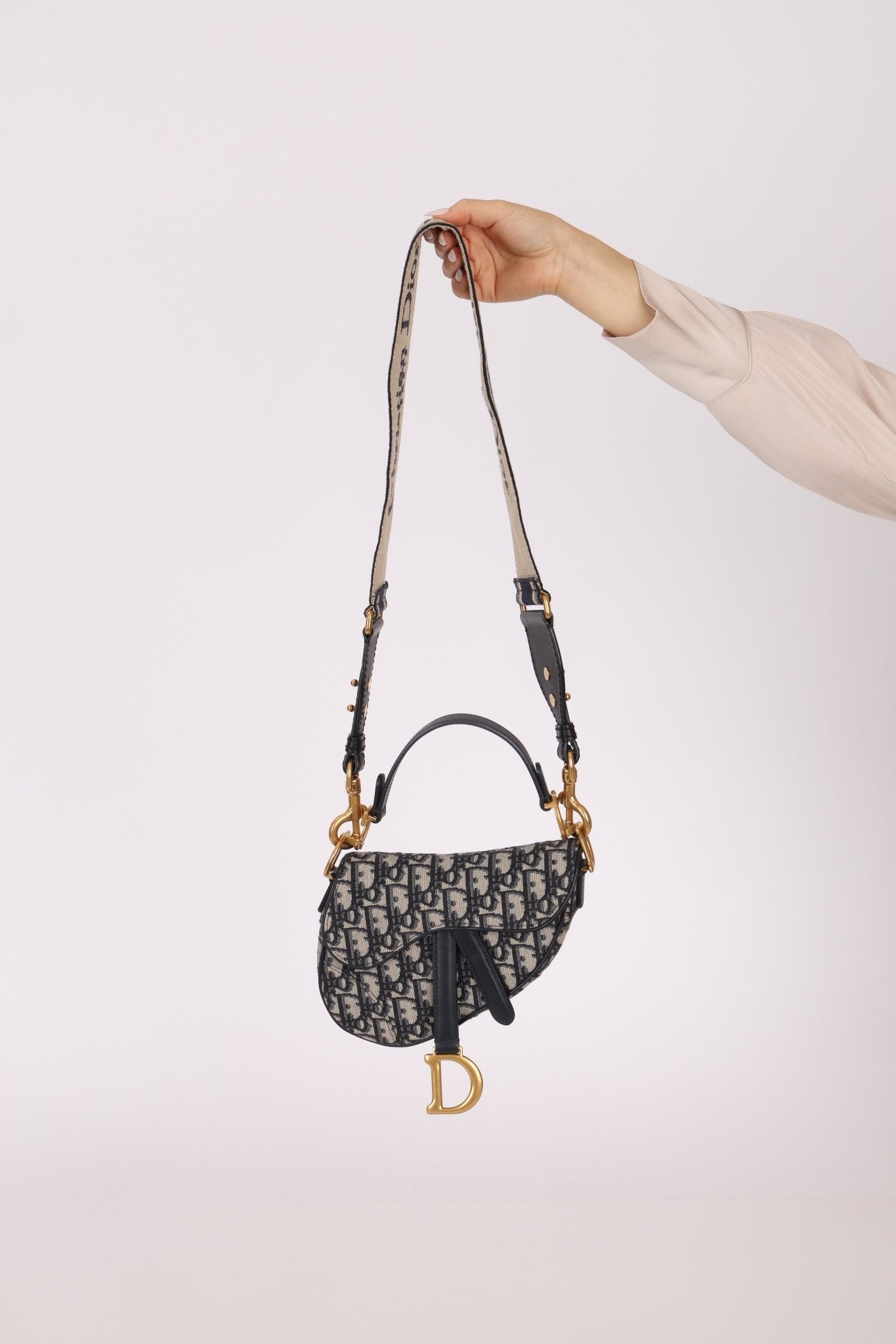 Dior Mini Oblique Saddle with Guitar Strap - FashioNica