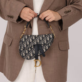 Dior Oblique Mini Saddle w/ Embellished Strap - FashioNica