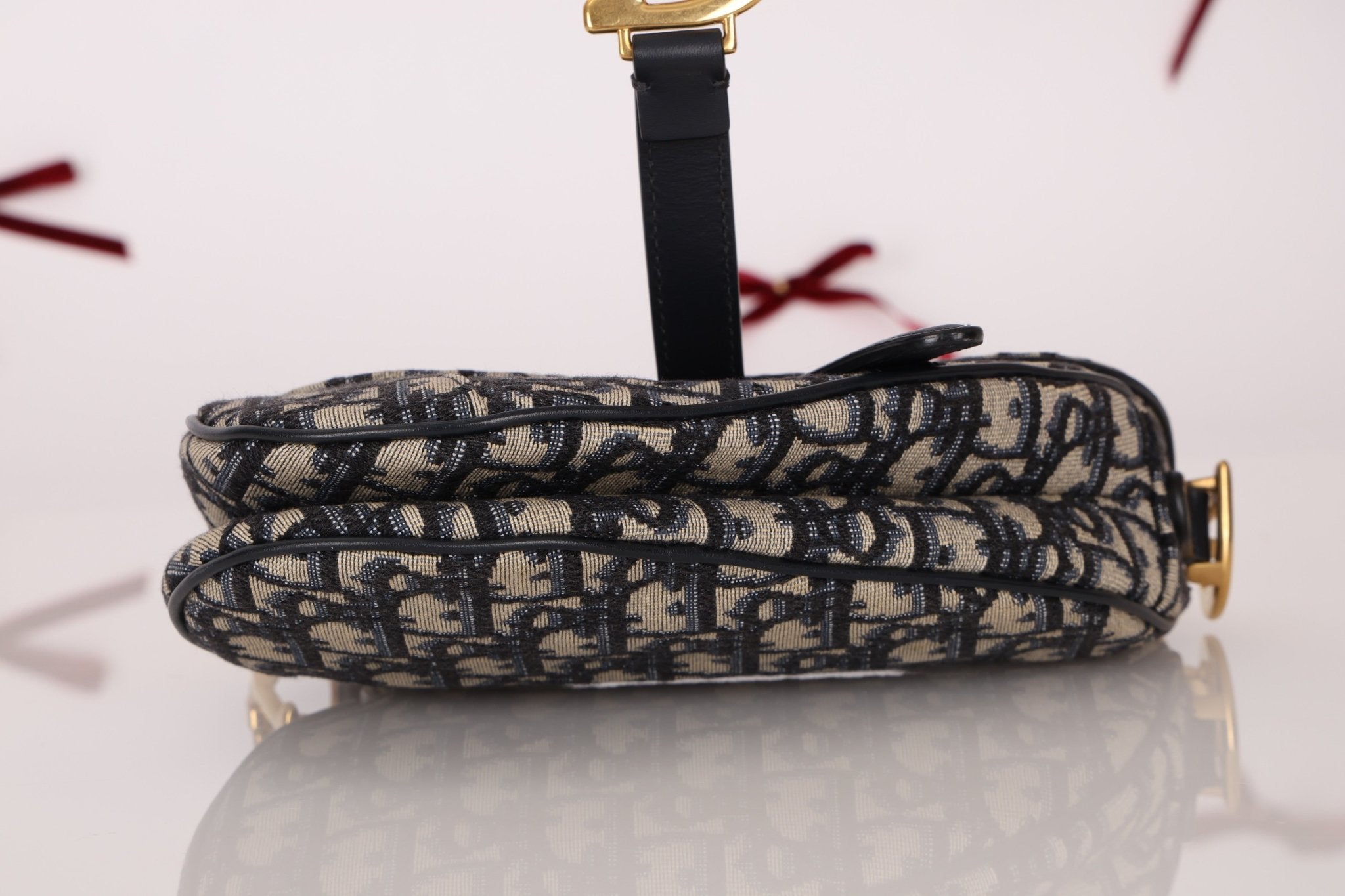 Dior Oblique Mini Saddle w/ Embellished Strap - FashioNica