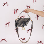 Dior Oblique Mini Saddle w/ Embellished Strap - FashioNica