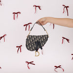 Dior Oblique Mini Saddle w/ Embellished Strap - FashioNica