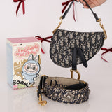 Dior Oblique Mini Saddle w/ Embellished Strap - FashioNica
