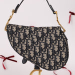Dior Oblique Mini Saddle w/ Embellished Strap - FashioNica