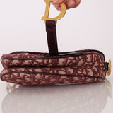 Dior Red Oblique Mini Saddle Bag - FashioNica
