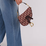 Dior Red Oblique Mini Saddle Bag - FashioNica