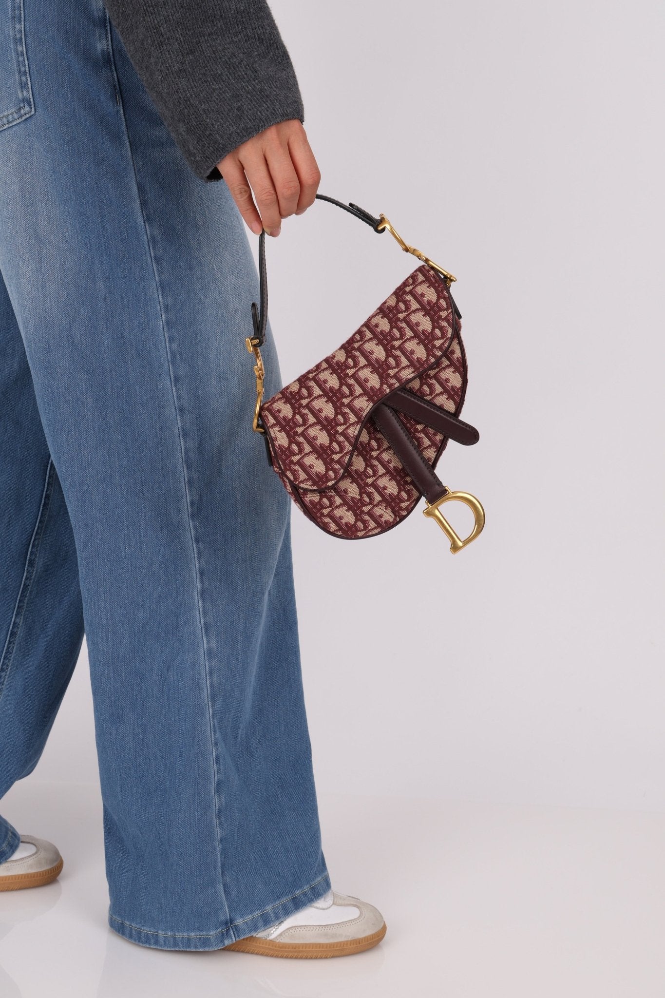 Dior Red Oblique Mini Saddle Bag - FashioNica