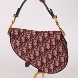 Dior Red Oblique Mini Saddle Bag - FashioNica