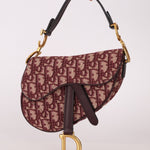 Dior Red Oblique Mini Saddle Bag - FashioNica