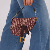 Dior Red Oblique Mini Saddle Bag - FashioNica