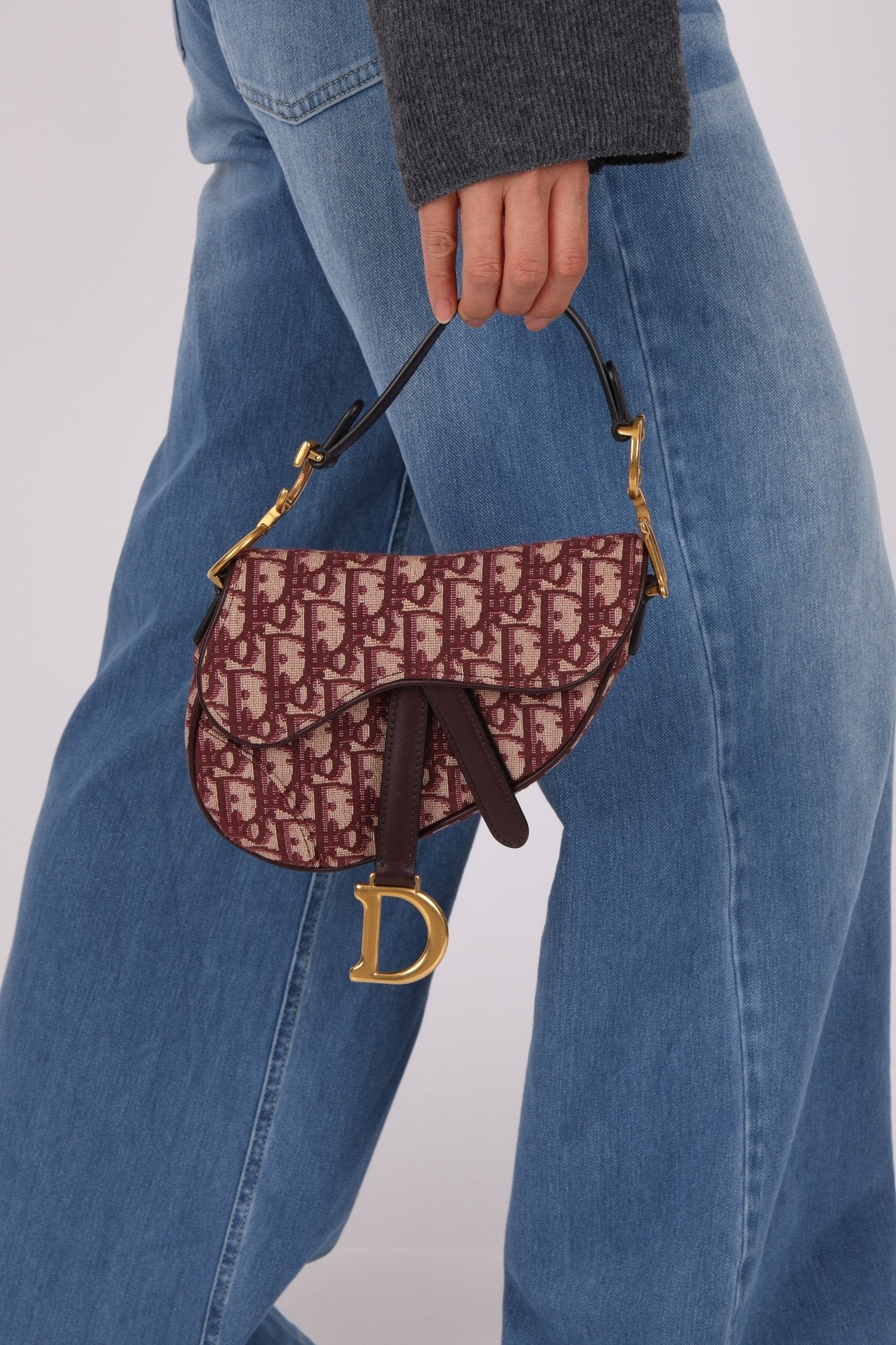 Dior Red Oblique Mini Saddle Bag - FashioNica