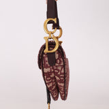 Dior Red Oblique Mini Saddle Bag - FashioNica