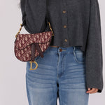 Dior Red Oblique Mini Saddle Bag - FashioNica
