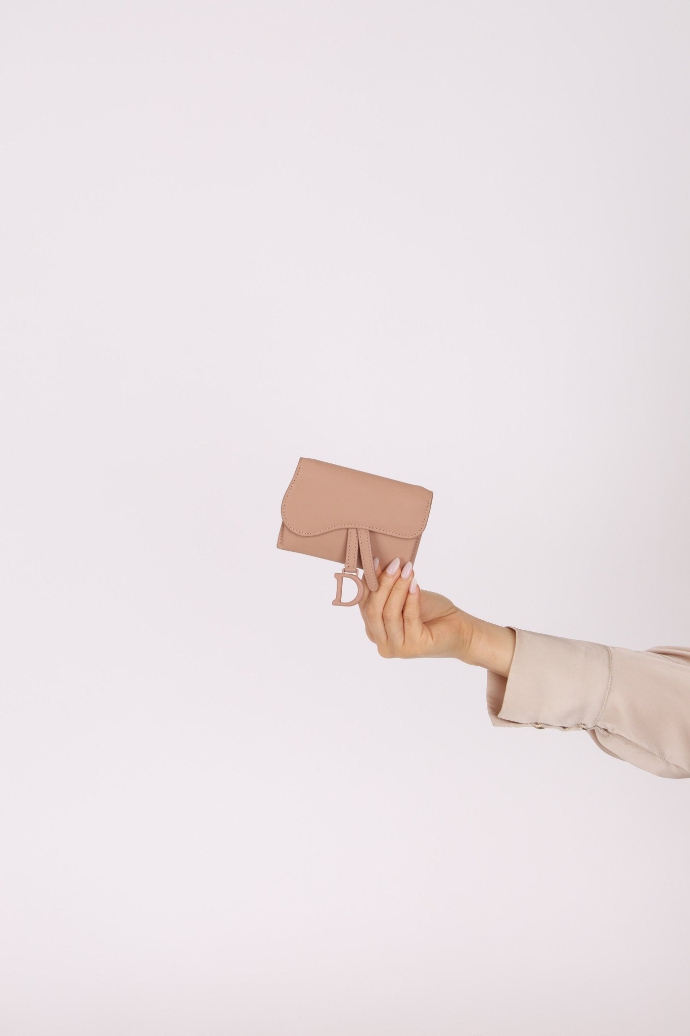 Dior Saddle Matte Cardholder on Chain - FashioNica