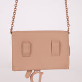Dior Saddle Matte Cardholder on Chain - FashioNica