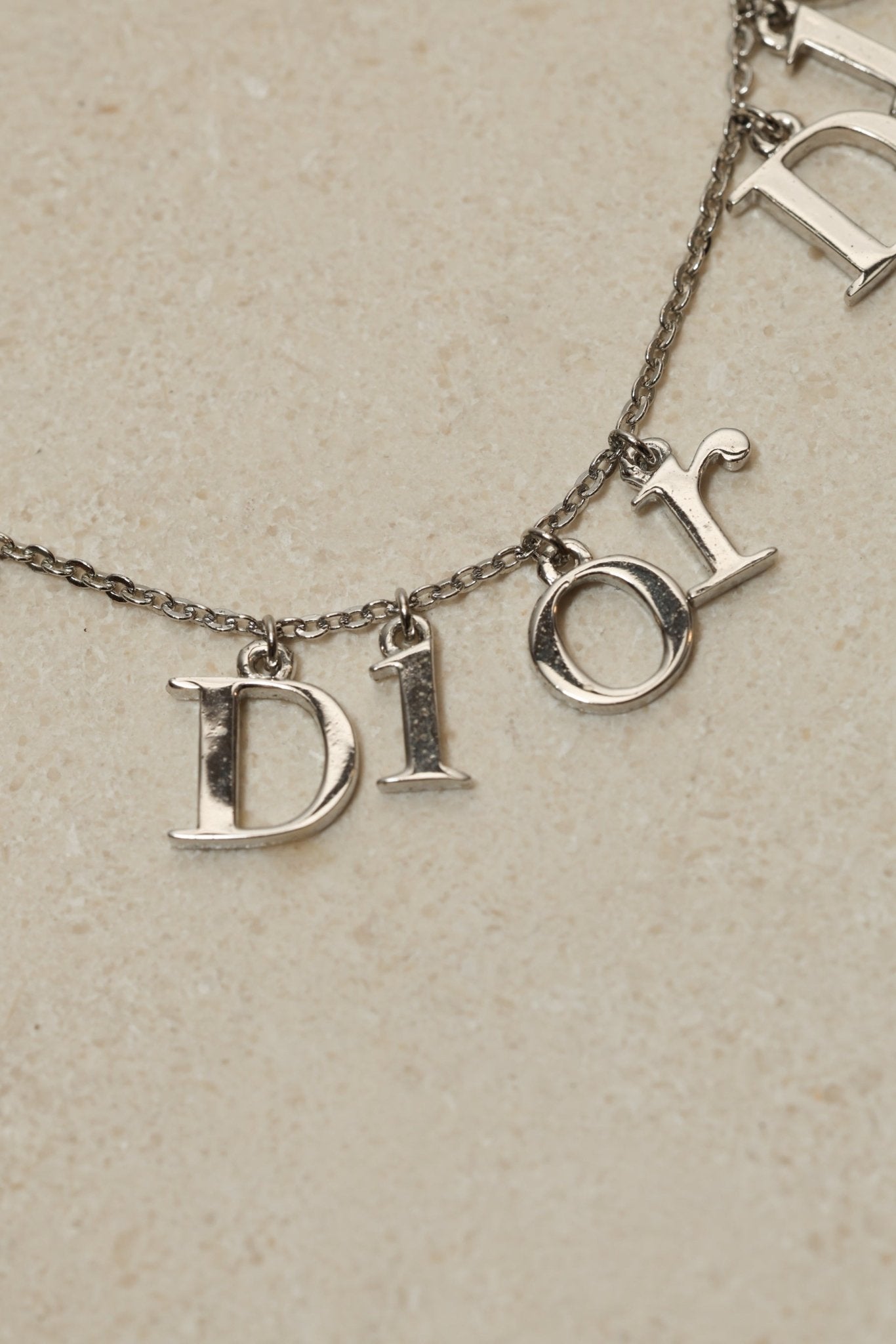Dior Triple Logo Letters Necklace - FashioNica