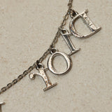 Dior Triple Logo Letters Necklace - FashioNica