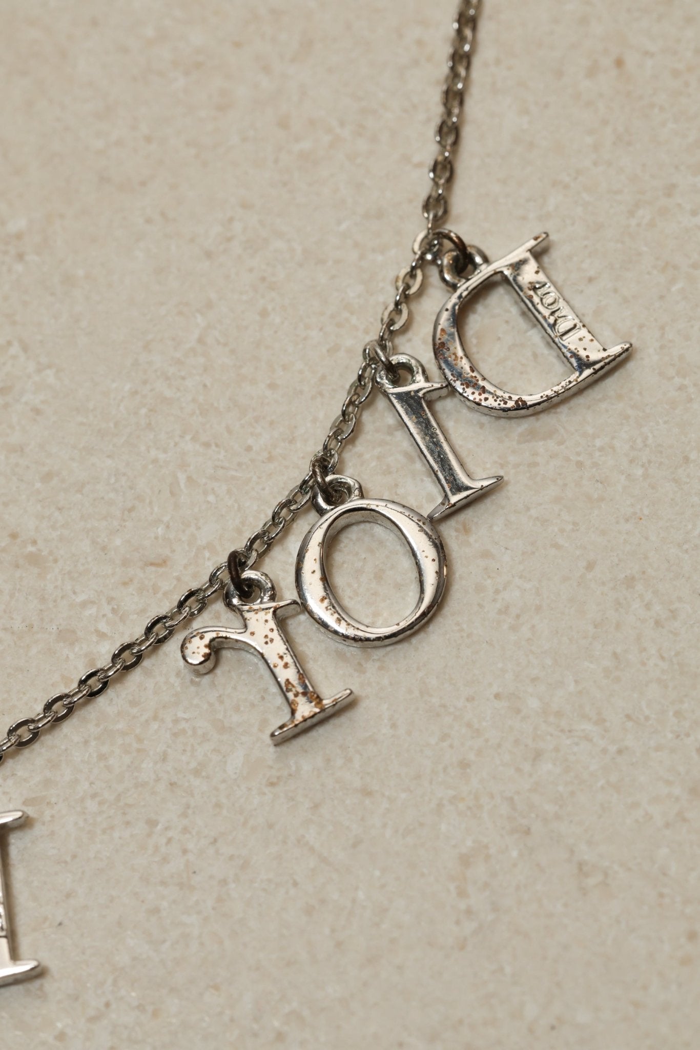 Dior Triple Logo Letters Necklace - FashioNica