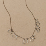 Dior Triple Logo Letters Necklace - FashioNica