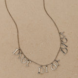 Dior Triple Logo Letters Necklace - FashioNica