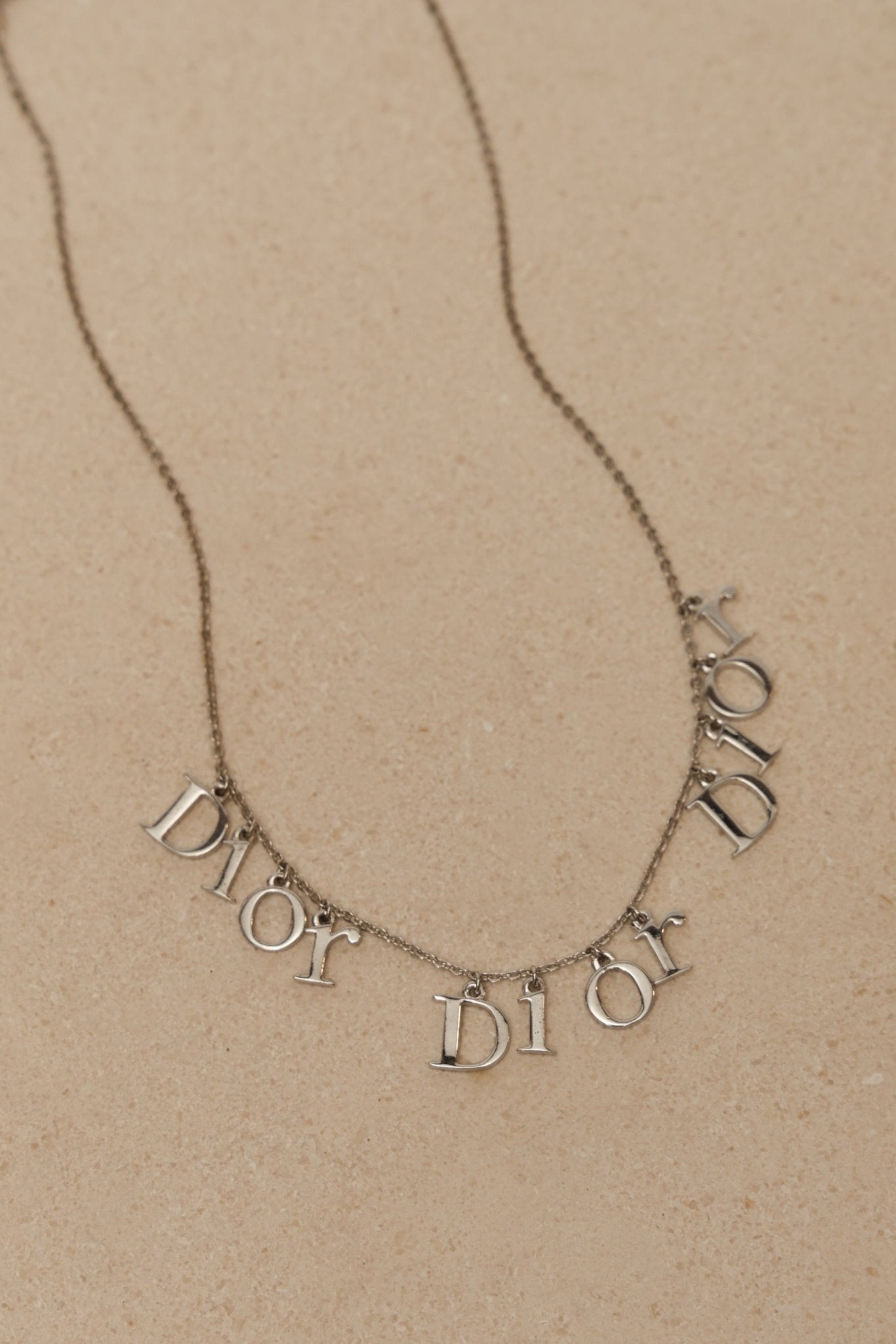 Dior Triple Logo Letters Necklace - FashioNica
