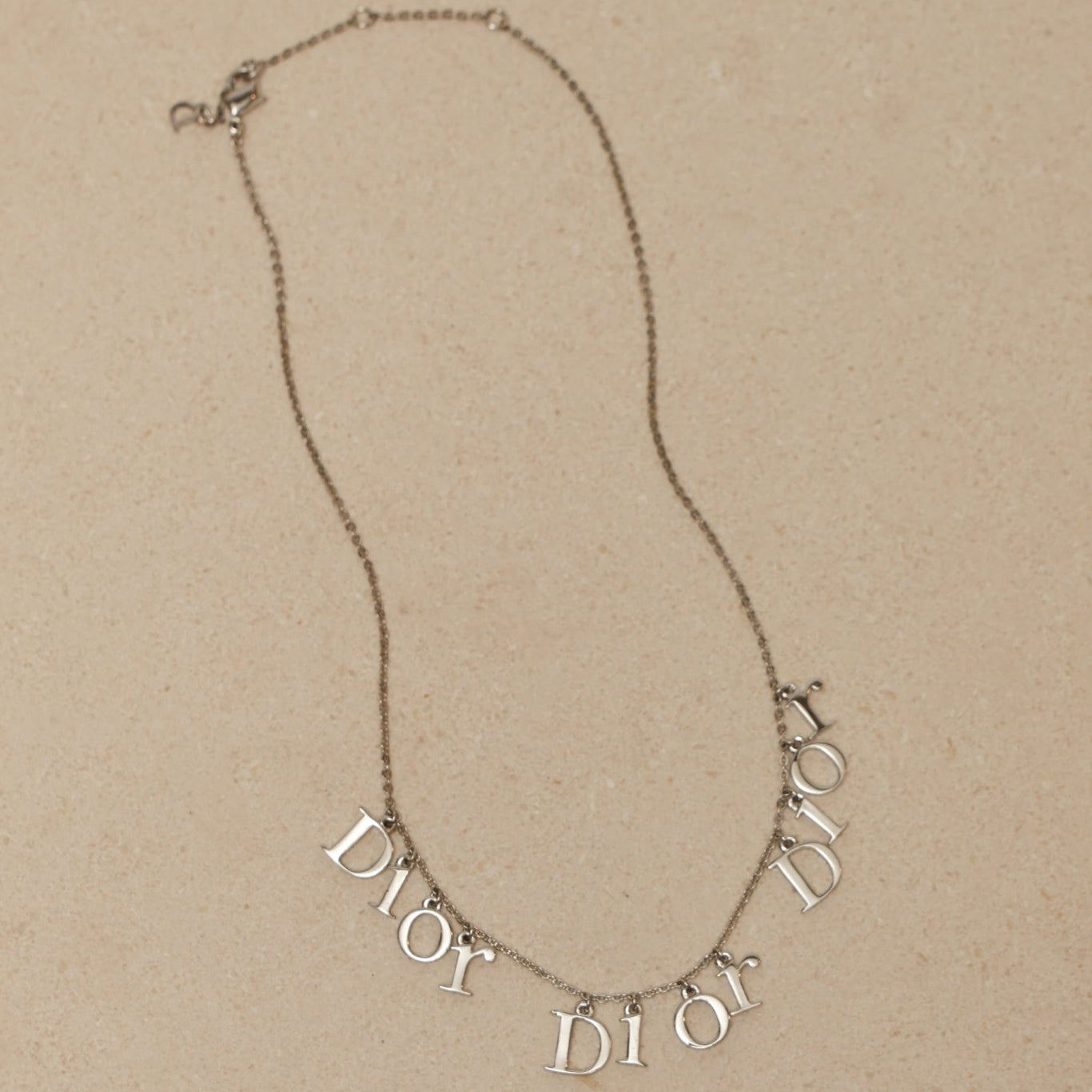 Dior Triple Logo Letters Necklace - FashioNica
