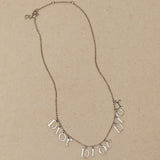 Dior Triple Logo Letters Necklace - FashioNica