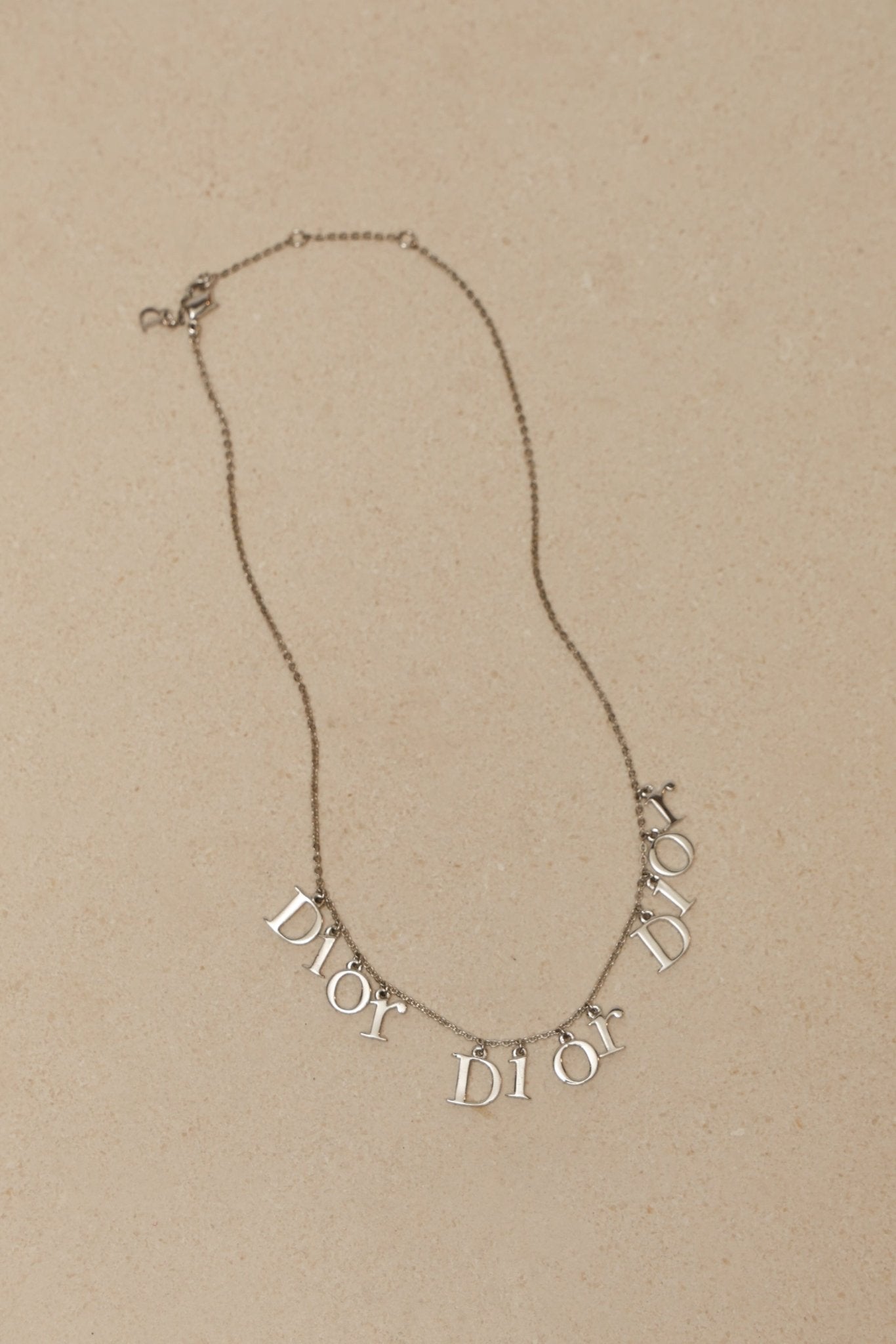 Dior Triple Logo Letters Necklace - FashioNica