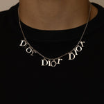 Dior Triple Logo Letters Necklace - FashioNica