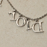 Dior Triple Logo Letters Necklace - FashioNica