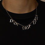 Dior Triple Logo Letters Necklace - FashioNica