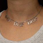 Dior Triple Logo Letters Necklace - FashioNica