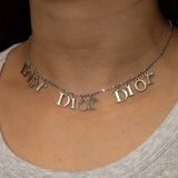 Dior Triple Logo Letters Necklace - FashioNica