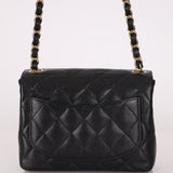 Discontinued Chanel 2004 Caviar Mini Square Flap Bag 24K GP - FashioNica