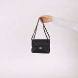 Discontinued Chanel 2004 Caviar Mini Square Flap Bag 24K GP - FashioNica