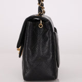 Discontinued Chanel 2004 Caviar Mini Square Flap Bag 24K GP - FashioNica