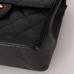 Discontinued Chanel 2004 Caviar Mini Square Flap Bag 24K GP - FashioNica