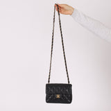 Discontinued Chanel 2004 Caviar Mini Square Flap Bag 24K GP - FashioNica