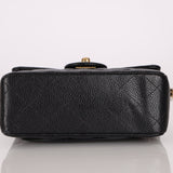 Discontinued Chanel 2004 Caviar Mini Square Flap Bag 24K GP - FashioNica