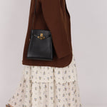 Discontinued Hermès 1988 Noir Box Kelly Sport 20 PM GHW - FashioNica