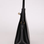 Discontinued Hermès 1988 Noir Box Kelly Sport 20 PM GHW - FashioNica