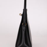 Discontinued Hermès 1988 Noir Box Kelly Sport 20 PM GHW - FashioNica