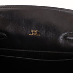 Discontinued Hermès 1988 Noir Box Kelly Sport 20 PM GHW - FashioNica