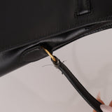 Discontinued Hermès 1988 Noir Box Kelly Sport 20 PM GHW - FashioNica