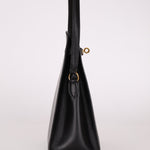 Discontinued Hermès 1988 Noir Box Kelly Sport 20 PM GHW - FashioNica