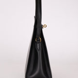 Discontinued Hermès 1988 Noir Box Kelly Sport 20 PM GHW - FashioNica