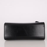 Discontinued Hermès 1990 Noir Box Kelly Sport 24 PM GHW - FashioNica