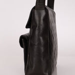 Extremely Rare Chanel 1996 Lambskin Double Turnlock Shoulder Bag - FashioNica