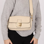 Fendi 1974 Cream Sellerissima Baguette GHW - FashioNica