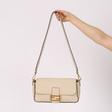 Fendi 1974 Cream Sellerissima Baguette GHW - FashioNica
